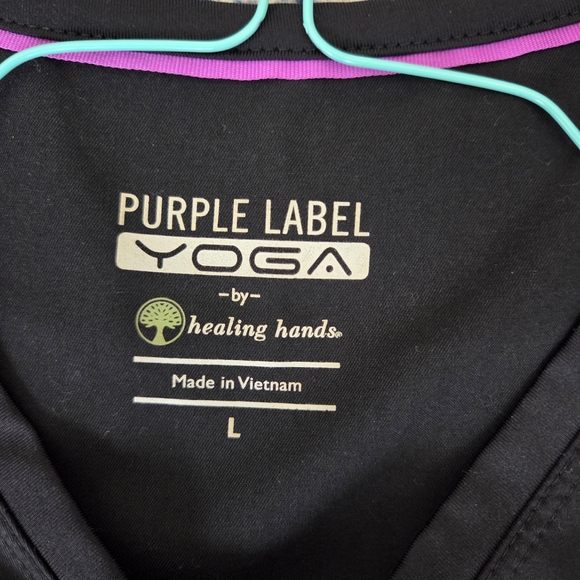 Purple Label Black Womens Scrub Top. - Picture 2 of 4